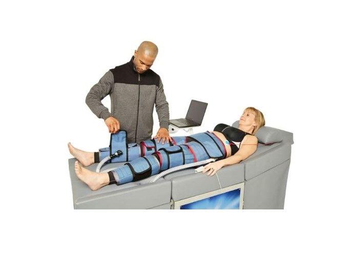 Couple receiving EECP treatment together